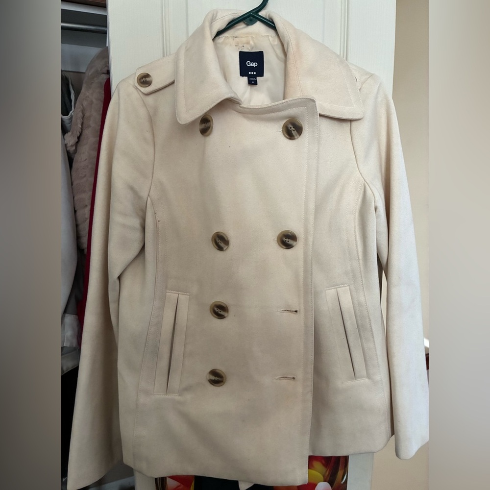 GAP Women's Beige Peacoat